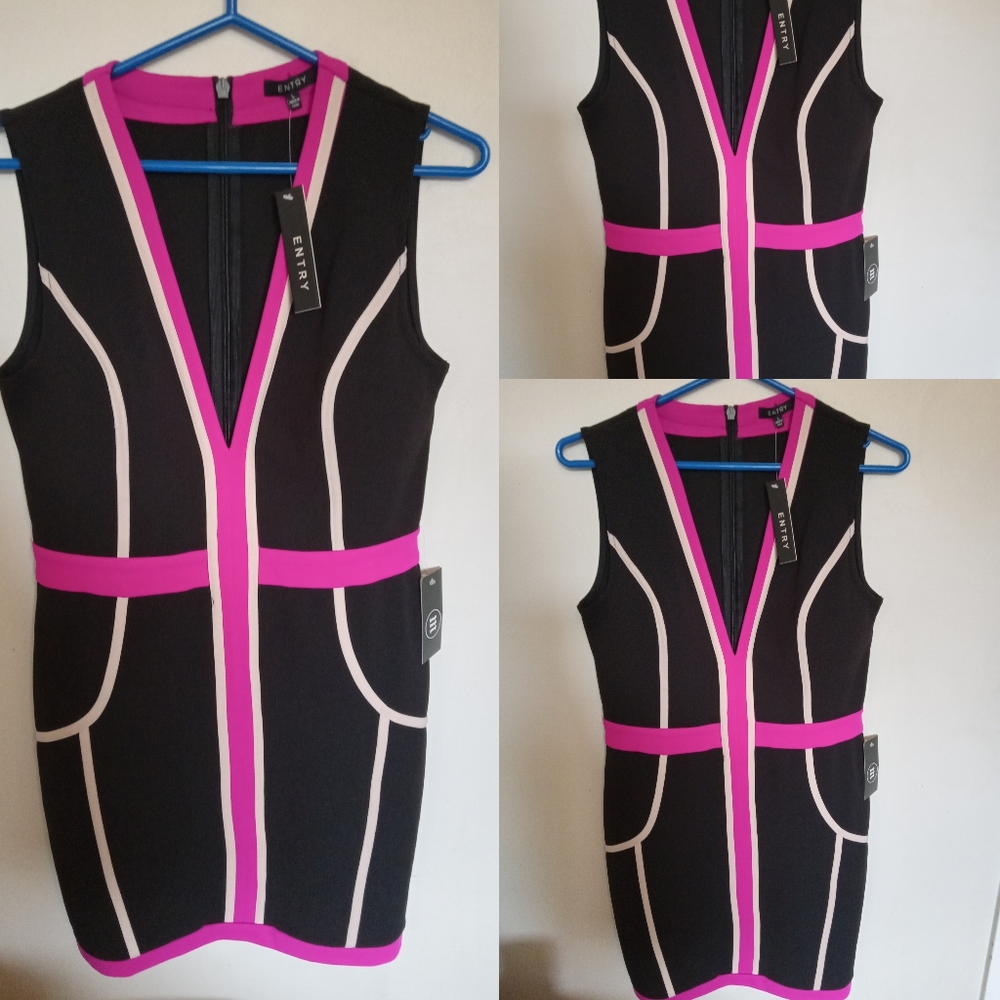 MOXY Entry colorblock dress Large